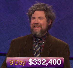 Austin Rogers, winner of the October 6, 2017 Jeopardy! game.