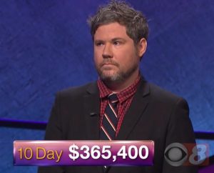 Austin Rogers, winner of the October 9, 2017 Jeopardy! episode