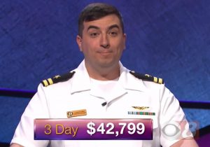 Manny Abell, tonight's Jeopardy! winner (for the October 17, 2017 episode.)