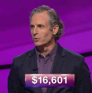 Tom Blake, tonight's Jeopardy! winner (for the October 19, 2017 episode).
