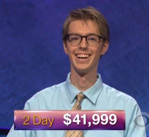 Ryan Fenster, today's Jeopardy! winner (for the January 30, 2018 episode.)