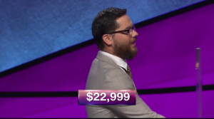 Frank Lang, today's Jeopardy! winner (for the February 13, 2018 episode.)