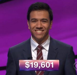 John Giambrone, today's Jeopardy! winner (for the February 7, 2018 episode.)