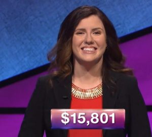 Maryann Penzvalto, today's Jeopardy! winner (for the February 26, 2018 episode.)