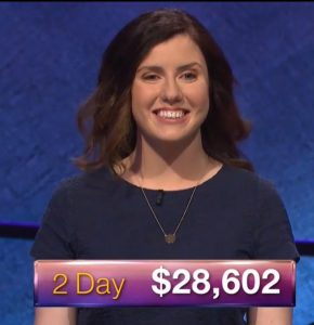 Maryann Penzvalto, today's Jeopardy! winner (for the February 27, 2018 episode.)