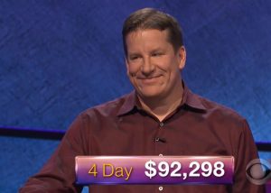 Rob Worman, today's Jeopardy! winner (for the February 19, 2018 episode.)