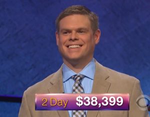 Lane Flynn, today's Jeopardy! winner (for the March 8, 2018 episode.)