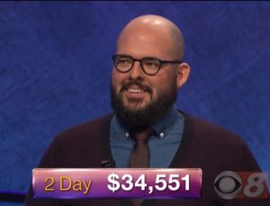 Matt Lisiecki, today's Jeopardy! winner (for the March 5, 2018 episode.)