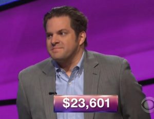 Robert Dimitri, today's Jeopardy! winner (for the March 27, 2018 episode.)