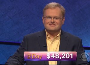 Zach Dark, today's Jeopardy! winner (for the March 13, 2018 episode.)