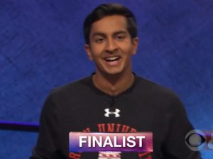 Dhruv Gaur, today's Jeopardy winner (for the August 22, 2018 game.)