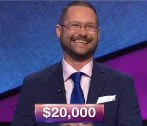 Randy Mathews, today's Jeopardy! winner (for the April 24, 2018 game.)