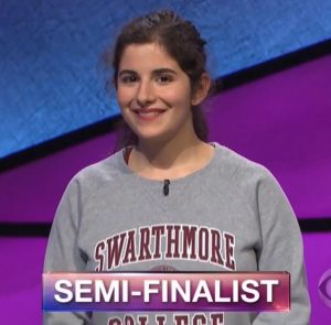 Rebecca Rosenthal, today's Jeopardy! winner (for the April 12, 2018 game.)