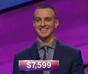 Geoff Brousseau, today's Jeopardy! winner (for the May 1, 2018 episode.)