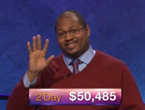 Josh Hill, today's Jeopardy! winner (for the May 3, 2018 episode.)