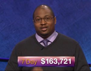 Josh Hill, today's Jeopardy! winner (for the May 24, 2018 episode.)
