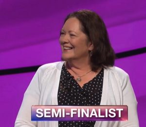 Judy Tymkiw, today's Jeopardy! winner (for the August 29, 2018 episode.)