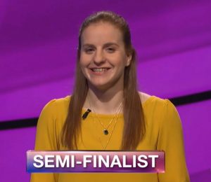 Rachel Niegelberg, today's Jeopardy! winner (for the May 8, 2018 episode.)