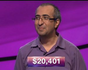 Ali Hason, today's Jeopardy! winner (for the June 19, 2018 game.)