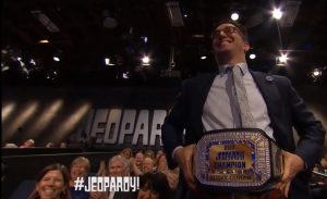 Buzzy Cohen's cameo on Jeopardy! on June 4, 2018.