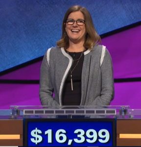 Deirdre Thomas, today's Jeopardy! winner (for the June 15, 2018 episode.)