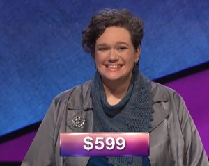 Leslie Manion, today's Jeopardy! winner (for the June 4, 2018 episode.)
