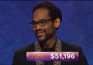 Wes Hazard, today's Jeopardy! winner (for the July 11, 2018 game.)