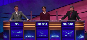 Final Jeopardy! scores from the August 9, 2018 game.