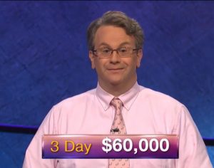 Rick Terpstra, today's Jeopardy! winner (for the September 10, 2018 episode.)