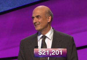 Alan Dunn, today's Jeopardy! winner (for the October 12, 2018 game.)