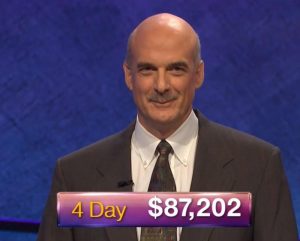 Alan Dunn, today's Jeopardy! winner (for the October 17, 2018 episode.)