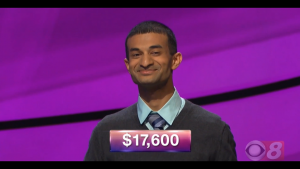 Dhruv Srinivasachar, today's Jeopardy! winner (for the October 25, 2018 game.)