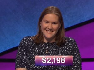 Tori Campbell, today's Jeopardy! winner (for the October 26, 2018 game.)
