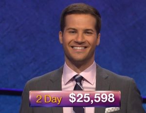 Dylan Hamilton, today's Jeopardy! winner (for the November 27, 2018 game.)