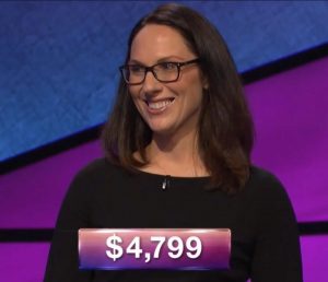 Elizabeth Goss, today's Jeopardy! winner (for the November 30, 2018 game.)