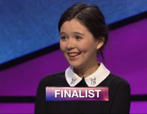 Emma Arnold, today's Jeopardy! winner (for the November 16, 2018 game.)