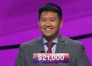 Andrew Kung, today's Jeopardy! winner (for the December 20, 2018 game.)