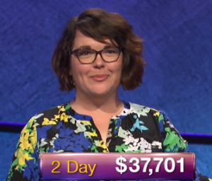 Anneke Garcia, today's Jeopardy! winner (for the January 11, 2019 game.)