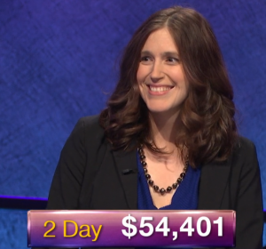 Jessica Holloway, today's Jeopardy! winner (for the January 9, 2019 game.)