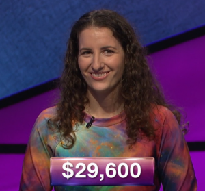 Rachel Paterno-Mahler, today's Jeopardy! winner (for the January 23, 2019 game.)