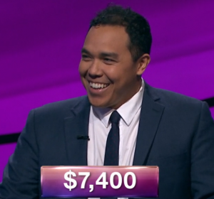 Zorn Pink, today's Jeopardy! winner (for the January 7, 2019 game.)