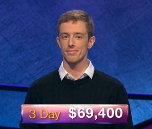 Bif Reiser, today's Jeopardy! winner (for the February 8, 2019 game.)