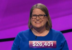 Dana Wayne, today's Jeopardy! winner (for the February 19, 2019 game.)