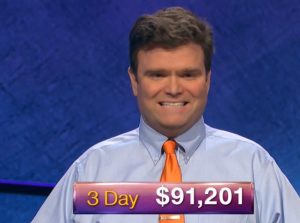 Eric R. Backes, today's Jeopardy! winner (for the February 13, 2019 game.)