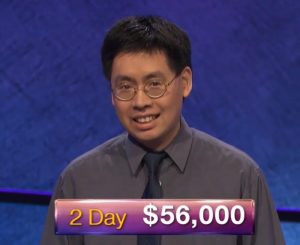 Barton Wong, today's Jeopardy! winner (for the March 13, 2019 game.)