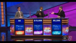 Today's Jeopardy! results (for the March 1, 2019 game.)