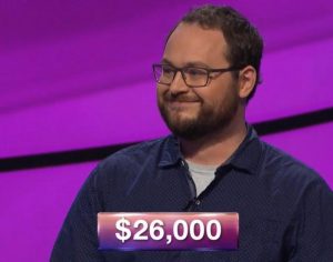 Alex Koral, today's Jeopardy! winner (for the April 3, 2019 game.)