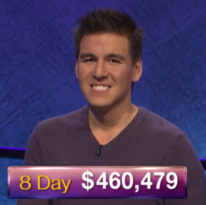 James Holzhauer, today's Jeopardy! winner (for the April 15, 2019 game.)