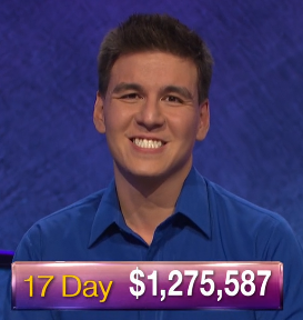 James Holzhauer, today's Jeopardy! winner (for the April 26, 2019 game.)