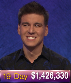 James Holzhauer, today's Jeopardy! winner (for the April 30, 2019 game.)